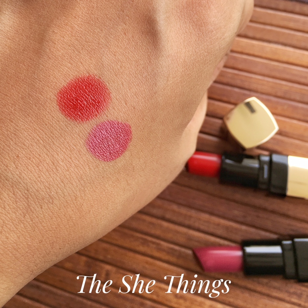 Bobbi Brown Luxe Lipsticks Parisian Red & Hibiscus 